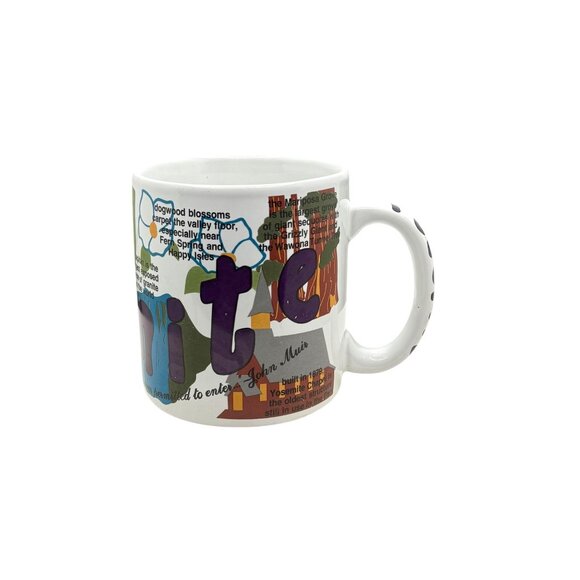 Yosemite National Park Souvenir Mug With Colorful Graphics & Facts - Picture 2 of 8